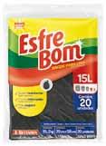 13000BG 1X12 UND 4817 LUVA ESFREBOM DESCAR C/10 M-REF.13004BM 1X12 UND 4856 SACO P/ LIXO ESFREBOM ALMOFADA 100L - REF.