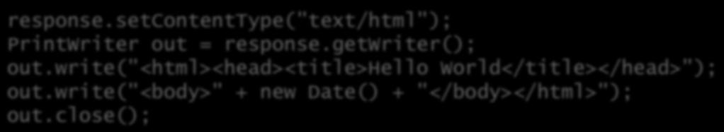 Arquitetura de aplicações Web Web = protocolo HTTP, requisição/resposta; Em Java: Servlets (classes): inadequado para escrita HTML; response.