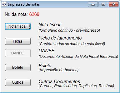 Importante: Esta opção esta dísponivel apenas para conta-cobrança sem registro e por não ter origem nos títulos do contas a receber não gera boletos parcelados.