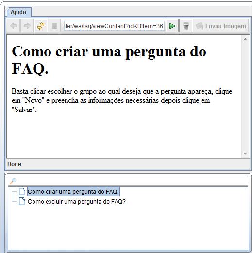 Abas com endereços eletrônicos já cadastrados. Ex: Site da empresa.