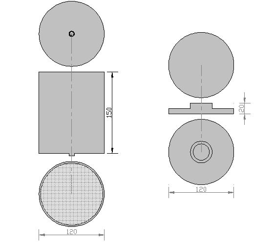 Figura 2 Desenho técnico do modelo da matriz de extração utilizada.