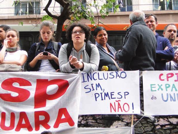 Universidade Jornal do Sintunesp - Agosto de 2013 - Página 7 para os professores, 15% para os servidores e 15% para os estudantes.