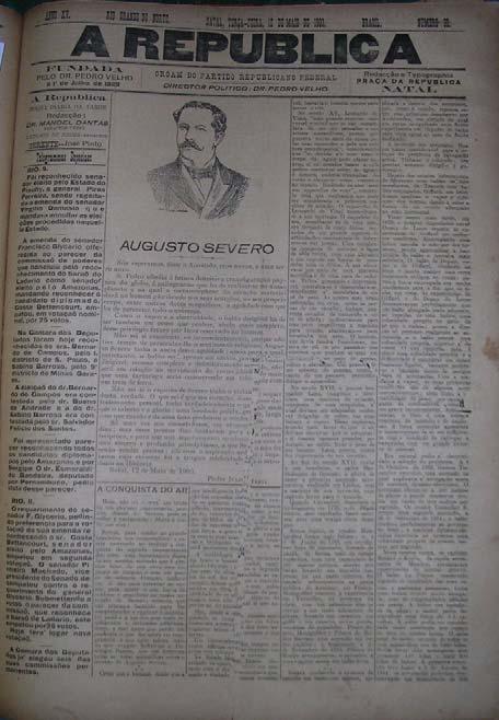 Imagem 2: Segunda imagem publicada (12/05/1903) no jornal A República. Reprodução por Tamires Oliveira Imagem publicada dois anos após a primeira.