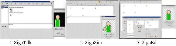 Ferramentas - SignTalk, SignSim e SignEd As ferramentas a seguir foram desenvolvidas pela Dra Márcia B. Campos do Grupo de Informática na Educação de Surdos da Universidade Católica de Pelotas.