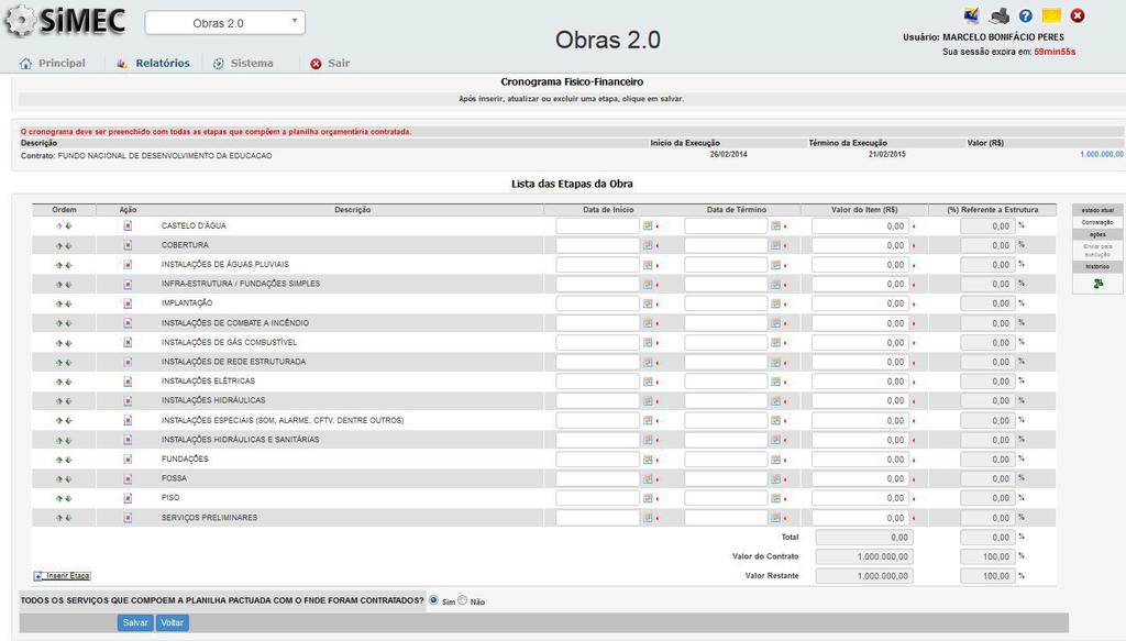 WORKFLOW ENVIAR PARA EXECUÇÃO SALVAR No workflow localizado do lado direito da tela, clique em Enviar para Execução. 3.