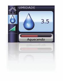 Pressione para confirmar sua escolha. 6 Aquecimento do H5i O recurso de aquecimento é usado para pré-aquecer a água antes do início do tratamento. Para iniciar o aquecimento: 1.