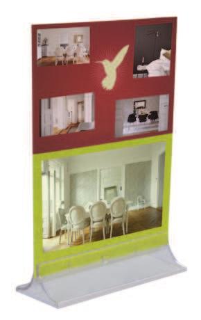 Acrylic Display Menu Card Holder Luxe Menükarten - Klemme aus