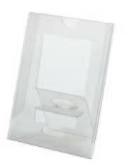 haften auf einer Seite. Farbe: Transparent. PVC business card holder.