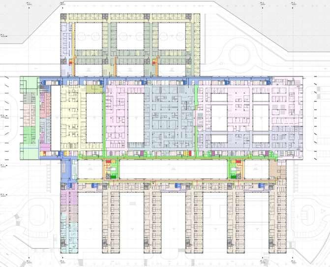 4. ORGANIZAÇÃO POR PISO 4.5. PISO 3 Bloco Sul Sala de Culto; Ensino e Formação; Internamento.