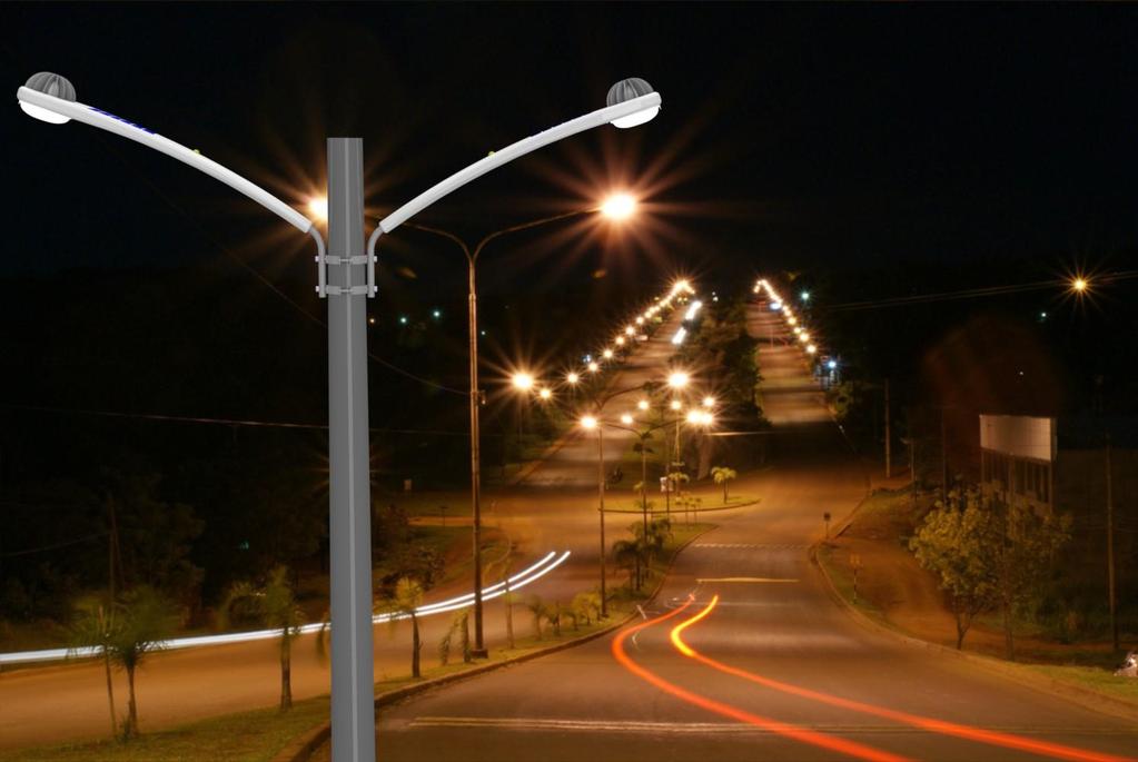 67 Na fotografia 11 é apresentada uma das funções da luminária e apresentado como exemplo um local de utilização que se trata de uma rua asfaltada onde a luminária pode ser instalada nos dois