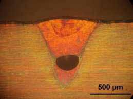 Figura 34- Micrografia cordão de solda 6.