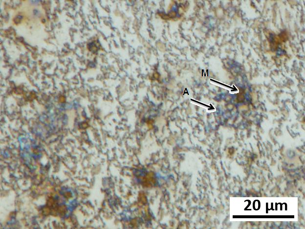 67 Figura 32 - Microestrutura do aço TRIP 800 após duas