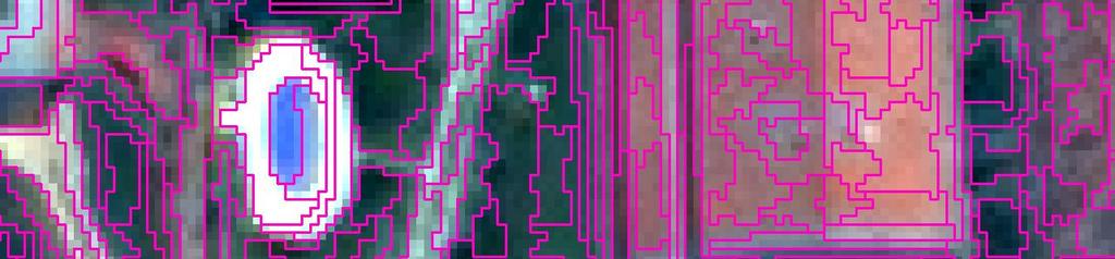 De posse dos membros finais (endmembers) extraídos do visualizador n-dimensional, aplicou-se o classificador SAM nos recortes das imagens das áreas-teste.