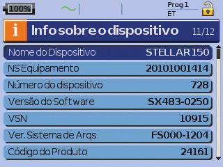 As horas de uso nos últimos sete dias de tratamento são apresentadas num gráfico de barras e podem ser comparadas aos dados dos últimos 365 dias.