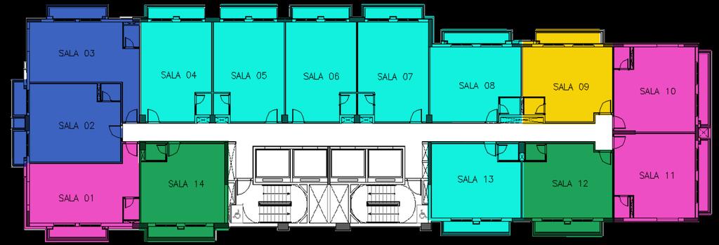 Pavimento Tipo - 2 º ao 15º Final 1, 10 e 11 39m² - 1 vaga Final 2 e 3 40m² - 1 vaga