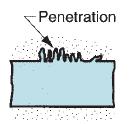 peça. Penetração: é um defeito superficial que ocorre quando a fluidez