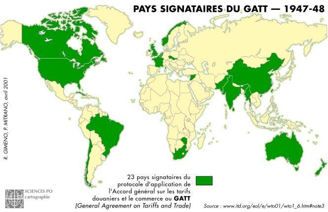 CRIAÇÃO DO ACORDO GERAL SOBRE COMÉRCIO E TARIFAS (GATT/47) PARTES