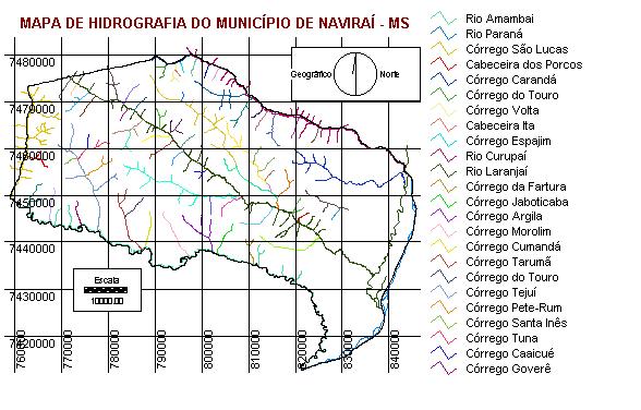 9 acordo com a georreferência das cartas topográficas já trabalhadas. dos córregos, originados das cartas topográficas.