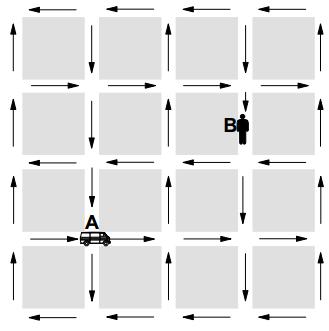 a) Qual o menor tempo gasto (em minutos) no percurso de A para B? b) Qual é o módulo do vetor velocidade média (em km/h) entre os pontos A e B? 6.