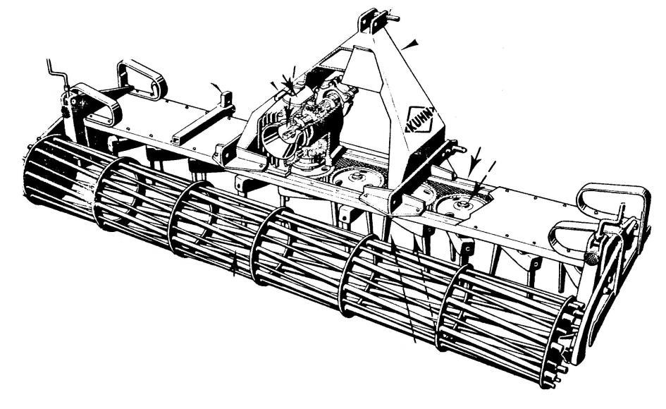 A figura seguinte representa um esquema da transmissão desde a tomada-de-força do