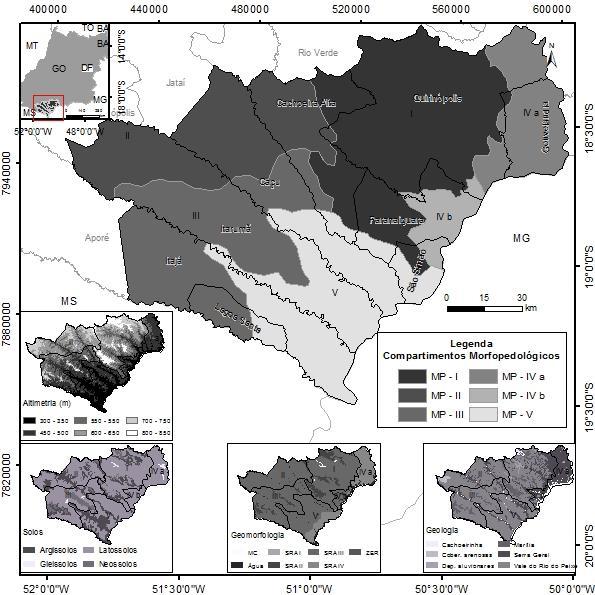 Mapa 01 Compartimentação Morfopedológica Compartimentação Morfopedológica da Microrregião Quirinópolis e suas respectivas caraterísticas físicas utilizadas para a classificação CONSIDERAÇÕES FINAIS: