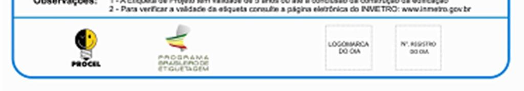 eficiência de um edifício exemplo utilizando o RTQ-R,