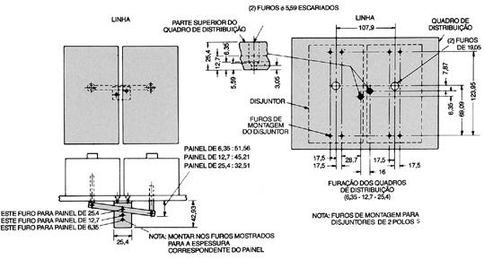 br DISJUNTORES LINH TEDi / THEDi Mecanismo de operação Motorizado INTERTRVMENTO MECÂNICO Base EXTRível PLUGIN DIMENSIONIS DOS