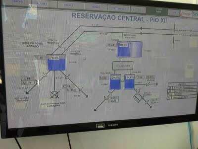 Imagem(10): Descrição(10): Detalhe de um medidor digital da macromedição.