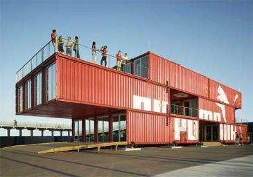 LOT-EK Architects Puma City Shipping Container Store (2006/08, N.