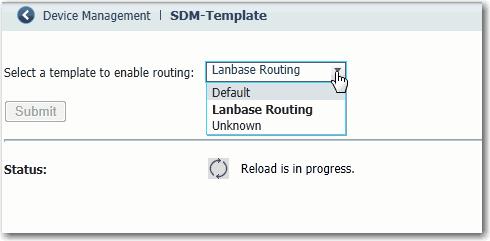 Capítulo 4 Gerenciar o switch através da interface da Web do Device Manager Realocação de memória do switch para roteamento Os gabaritos do Switch Management Database (SDM) otimizam a maneira pela