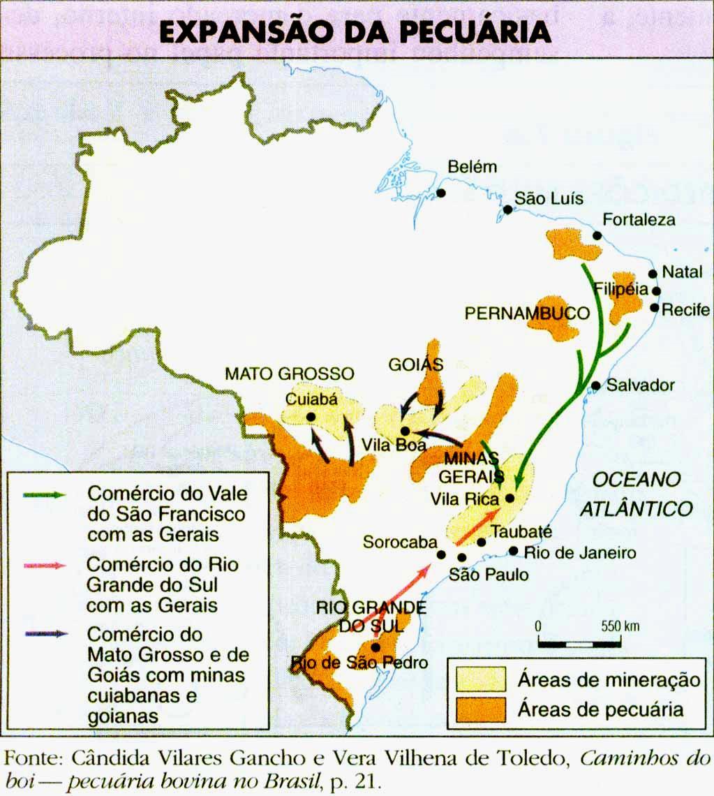 TOME NOTA... Principais características: Teve papel importante na ocupação colonizadora do Sertão Nordestino no contexto do século XVII.