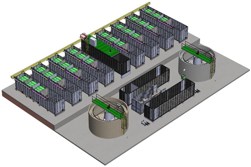 Configuração do CMABR 1000 Capacidade de Tratamento de 1.000 a 2.