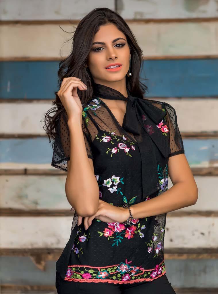 Poá Cores: Preto Blusa Morelos Ref.