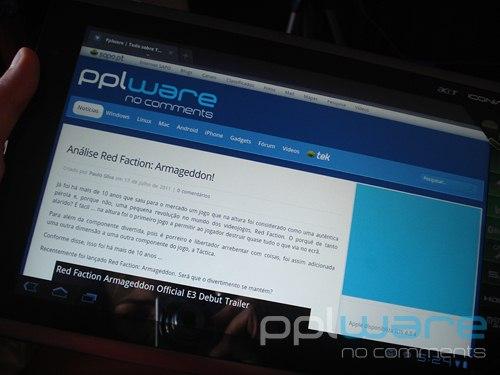 Browser do Android Conte com toda a liberdade que o sistema operativo Android lhe oferece: se já é utilizador Android, a transição para o Honeycomb é ainda mais simples.