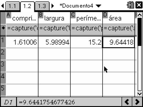 Depois vamos abrir uma nova página, de Listas e Folha de Cálculo, neste documento e outra de Dados e