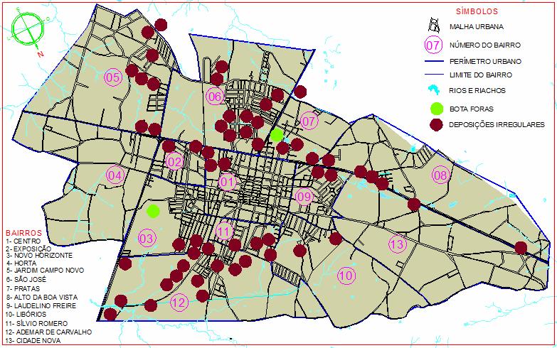 área de 969,23km² onde, além da sede municipal, há mais de 100 povoados. Segundo o censo 2010 do Instituto Brasileiro de Geografia e Estatística (IBGE, 2010), a população é de 94.