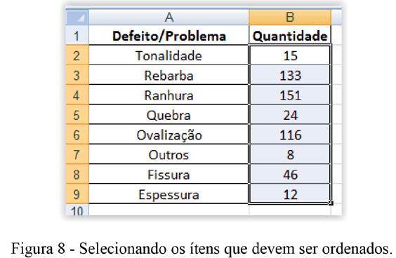 No barra de ferramentas, aba início, selecione o botão Classificar e Filtrar (canto