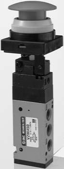 VZM400 Série VZM400 Botão de pressão (Cogumelo)/VZM450-01-30R, B,