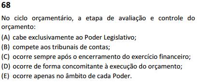 A aprovação da proposta orçamentária é competência exclusiva do Poder Legislativo, autoridade máxima em matéria orçamentária e financeira.