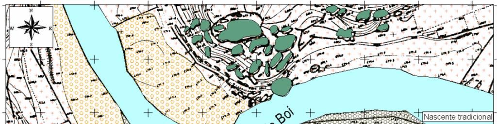 Figura 21: Esboço geológico do Parque Termal do Cró Fonte: Cavaleiro et al.