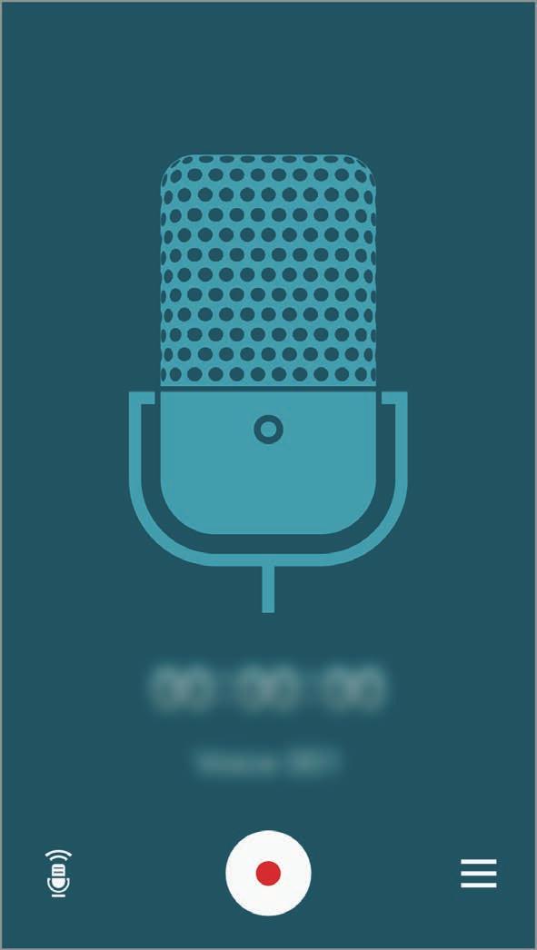Utilidades Gravar memorandos de voz Toque em para iniciar a gravação. Fale para o microfone na parte inferior do dispositivo. Toque em para pausar a gravação. Toque em para terminar a gravação.