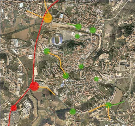 Diagnóstico [4] Modo Rodoviário (2) Rede zona central com bom nível de serviço Constrangimento grande