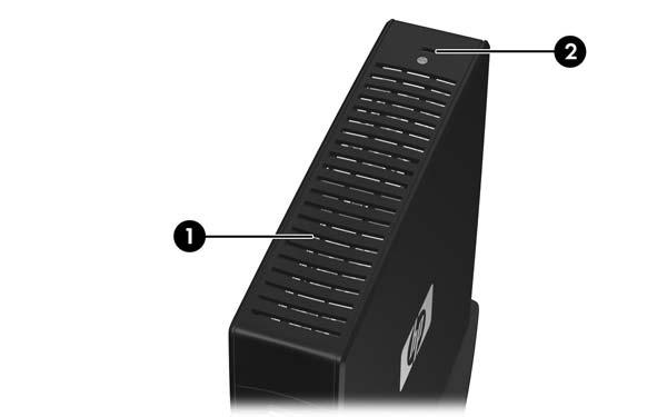 Componentes da Parte Superior Para obter mais informação, visite http://www.hp.com e busque seu modelo específico de thin client para encontrar as Especificações Técnicas para ele.