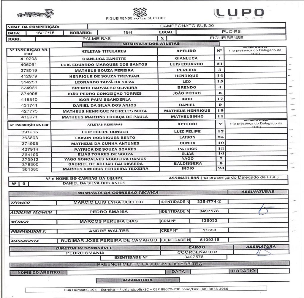 DELETAR O MODELO DE FORMULÁRIO PADRÃO DO CLUBE