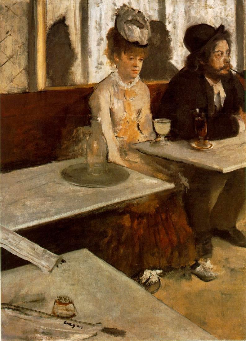 O absinto (1885-6), Edgar Degas. Fonte: http://www.