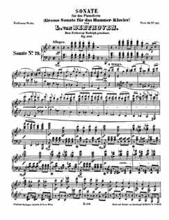 Ludwig van Beethoven Bona, 16 (ou 17) de dezembro de 1770 Viena, 26 de março de 1827 Sonata para Piano nº 29, em Si bemol maior, op. 106, Hammerklavier composição: 1817-18 duração: c. 51 min.