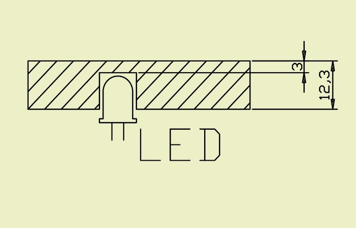 Michael Young Quando um ponto específico de luz é necessário, um sistema de iluminação tipo LED é embutido nos pontos rebaixados de uma placa de 12