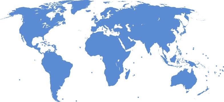 Cobertura de países e operadores móveis Cobertura geográfica métodos de pagamento 140+ 550+