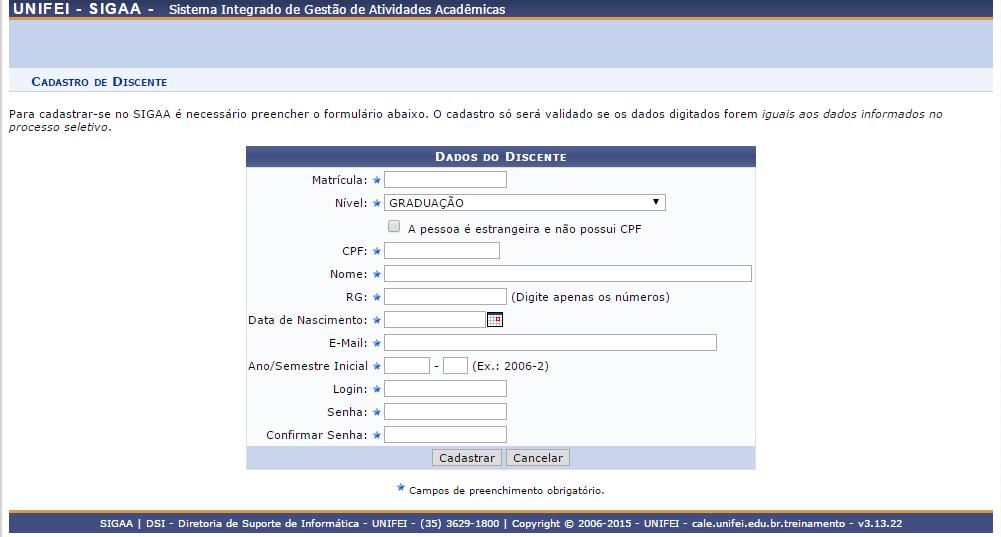 Este guia tem como objetivo explicar os passos necessários para o cadastro.