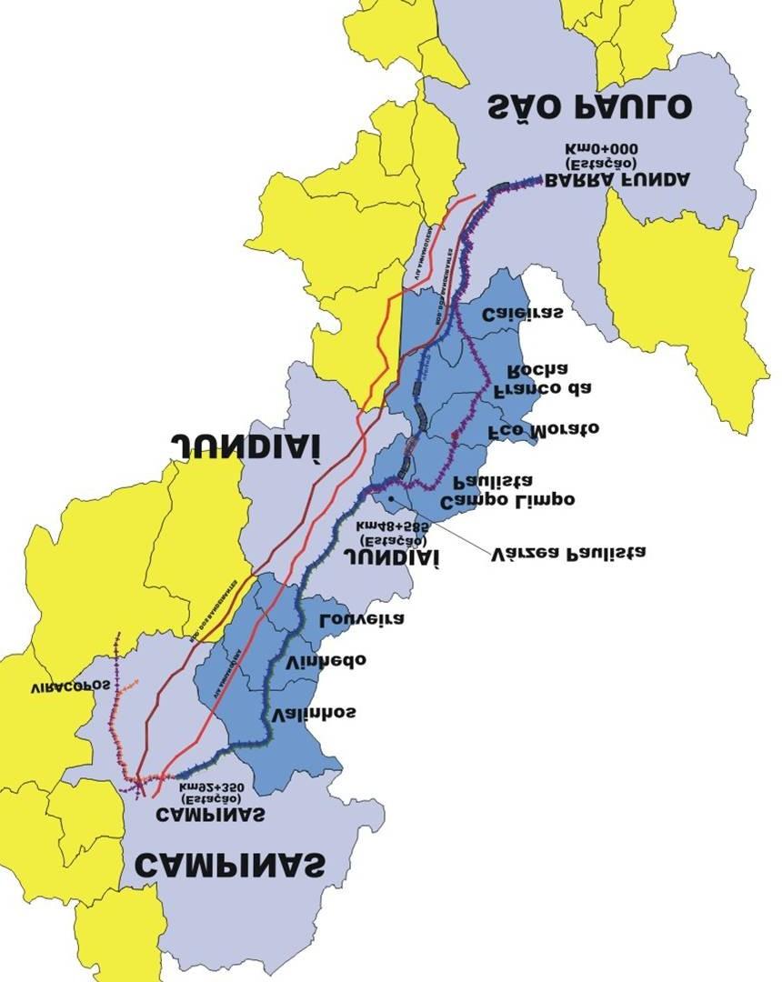 Trem Expresso Bandeirantes Ligação ferroviária entre São Paulo (Barra Funda) Jundiaí (centro) Campinas (centro).